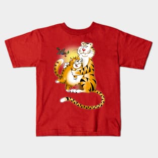 Pussy Cat and Big Cat The Best Buds Kids T-Shirt